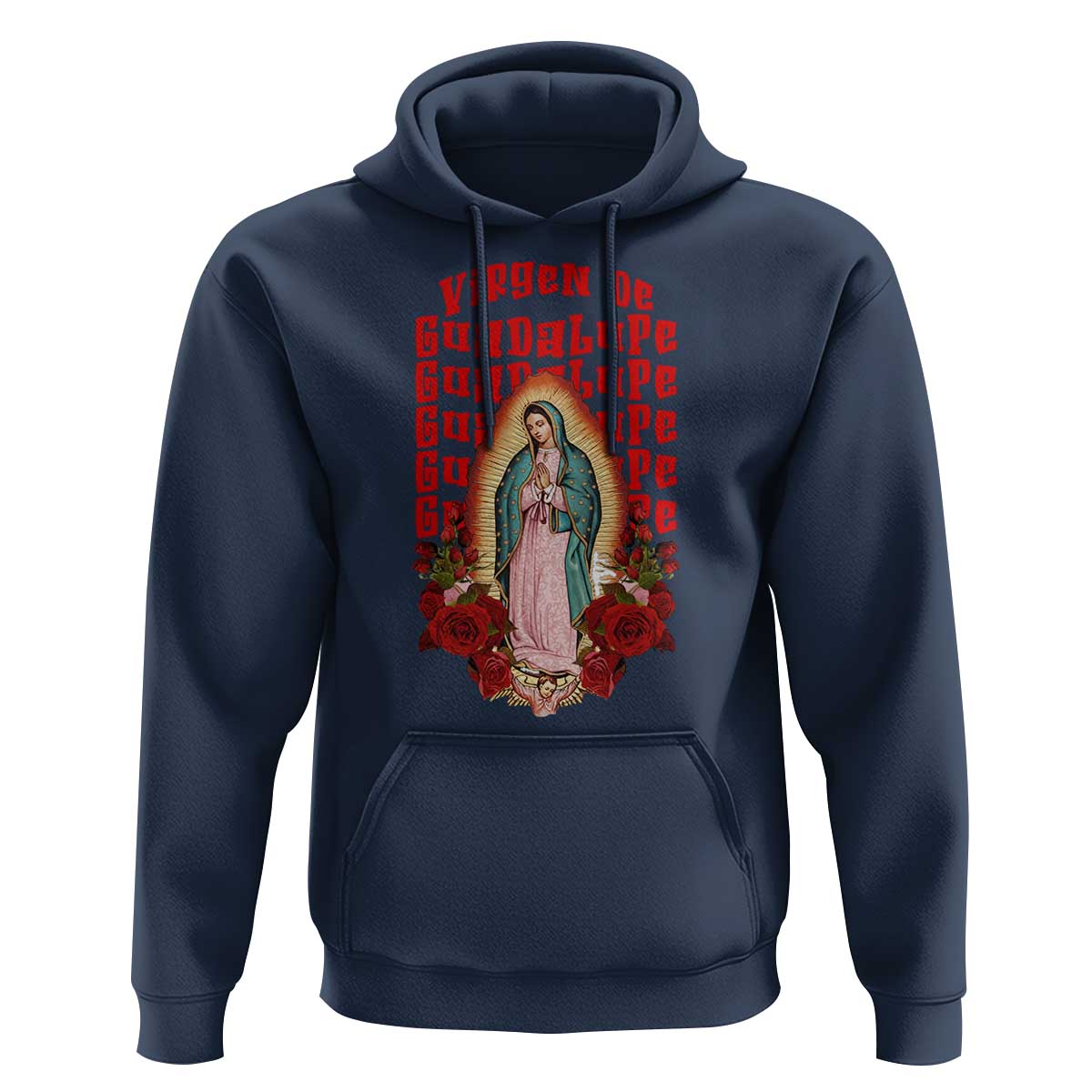 Our Lady of Guadalupe Hoodie Saint Virgin Mary Mexican - Wonder Print Shop