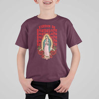 Our Lady of Guadalupe T Shirt For Kid Saint Virgin Mary Mexican - Wonder Print Shop