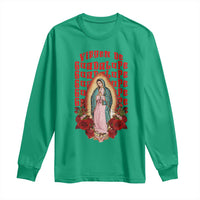 Our Lady of Guadalupe Long Sleeve Shirt Saint Virgin Mary Mexican - Wonder Print Shop