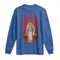 Our Lady of Guadalupe Long Sleeve Shirt Saint Virgin Mary Mexican - Wonder Print Shop