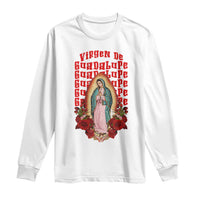 Our Lady of Guadalupe Long Sleeve Shirt Saint Virgin Mary Mexican - Wonder Print Shop