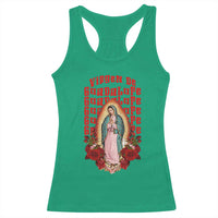 Our Lady of Guadalupe Racerback Tank Top Saint Virgin Mary Mexican - Wonder Print Shop