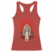 Our Lady of Guadalupe Racerback Tank Top Saint Virgin Mary Mexican - Wonder Print Shop