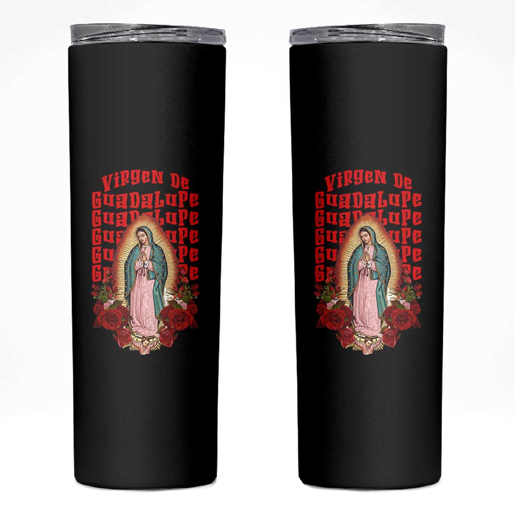 Our Lady of Guadalupe Skinny Tumbler Saint Virgin Mary Mexican - Wonder Print Shop