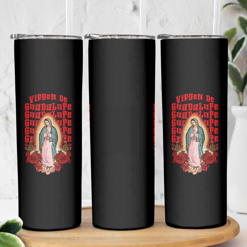 Our Lady of Guadalupe Skinny Tumbler Saint Virgin Mary Mexican - Wonder Print Shop
