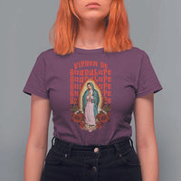 Our Lady of Guadalupe T Shirt For Women Saint Virgin Mary Mexican - Wonder Print Shop