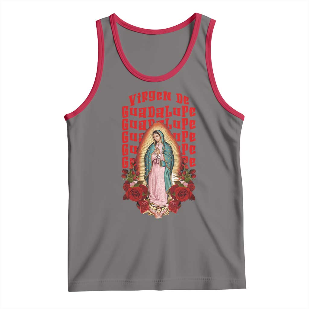 Our Lady of Guadalupe Tank Top Saint Virgin Mary Mexican - Wonder Print Shop