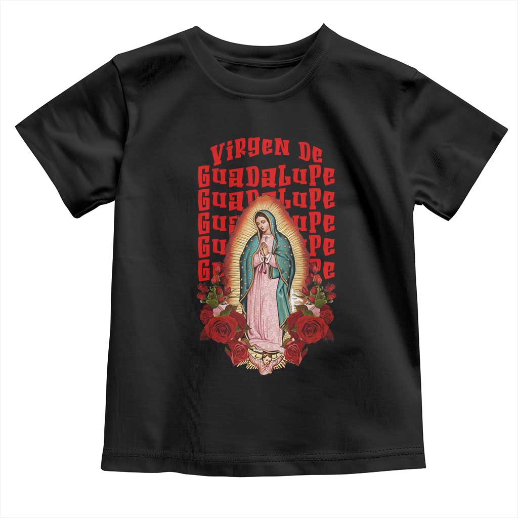 Our Lady of Guadalupe Toddler T Shirt Saint Virgin Mary Mexican - Wonder Print Shop