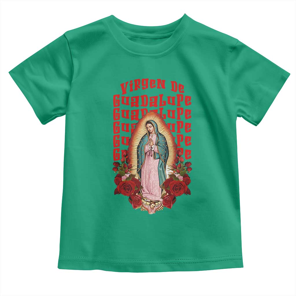 Our Lady of Guadalupe Toddler T Shirt Saint Virgin Mary Mexican - Wonder Print Shop