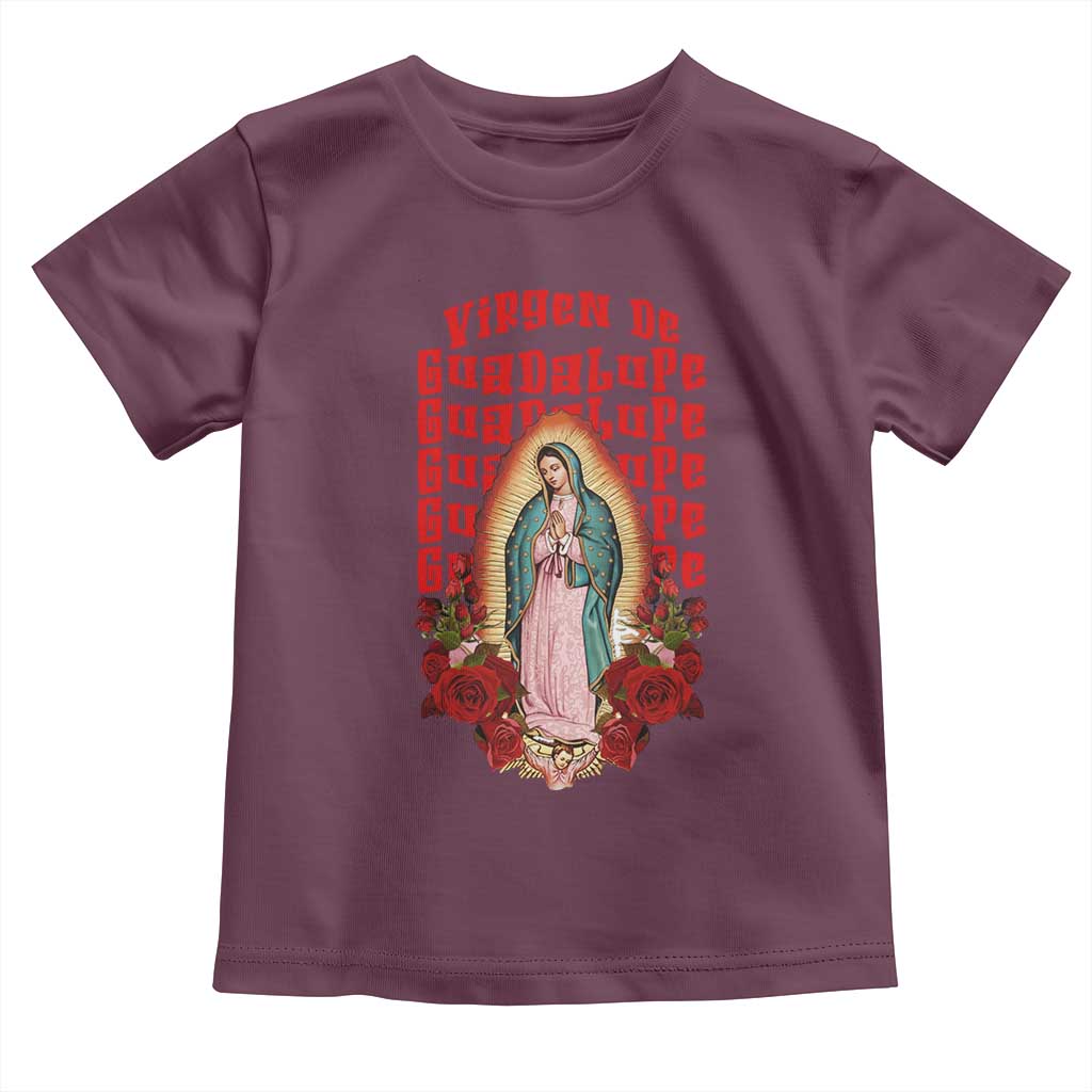 Our Lady of Guadalupe Toddler T Shirt Saint Virgin Mary Mexican - Wonder Print Shop