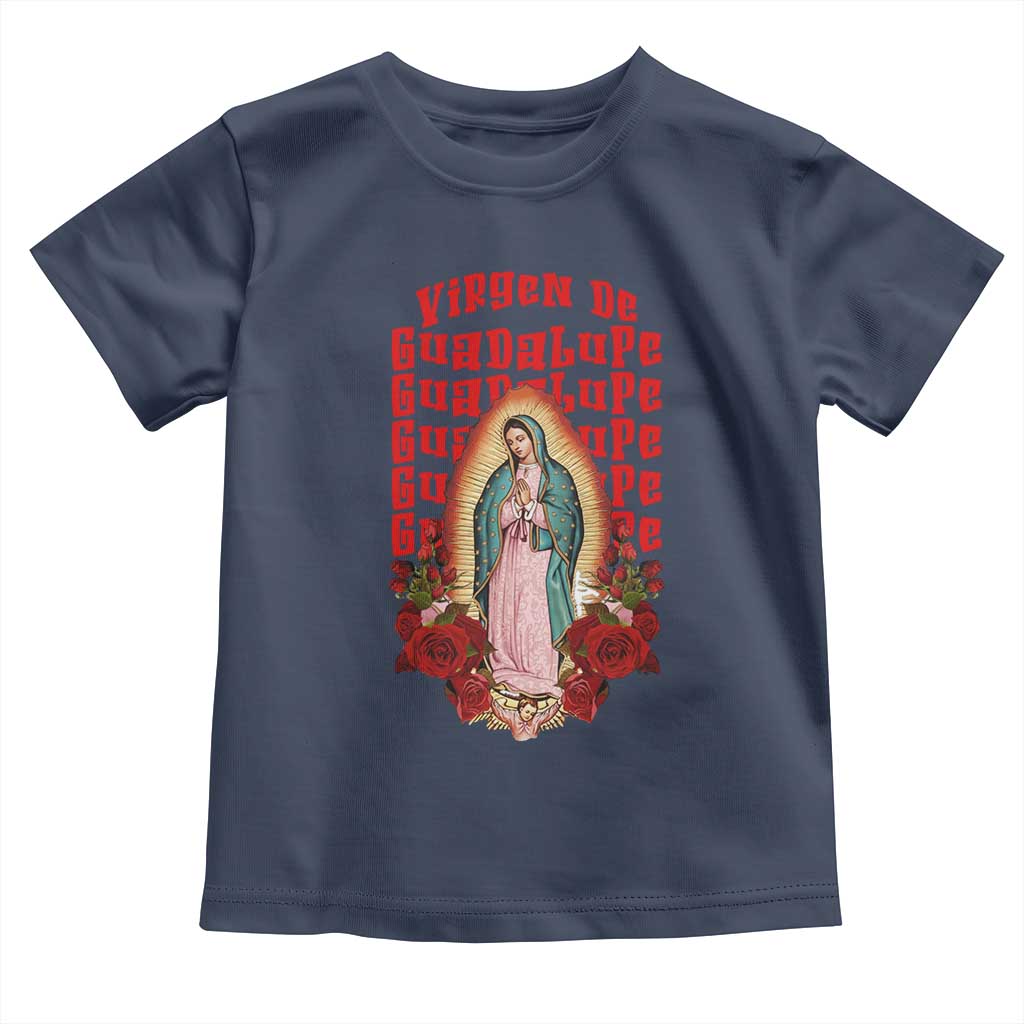 Our Lady of Guadalupe Toddler T Shirt Saint Virgin Mary Mexican - Wonder Print Shop