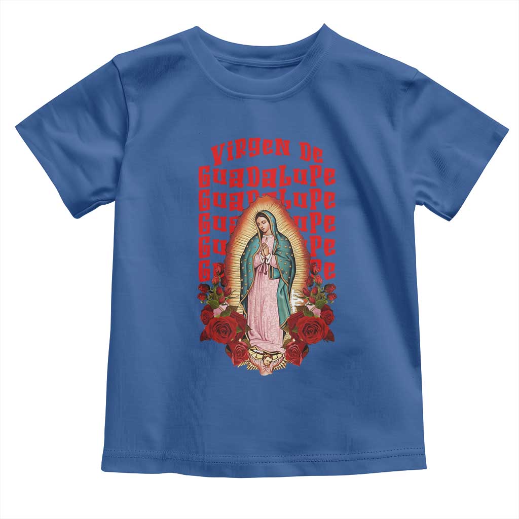 Our Lady of Guadalupe Toddler T Shirt Saint Virgin Mary Mexican - Wonder Print Shop