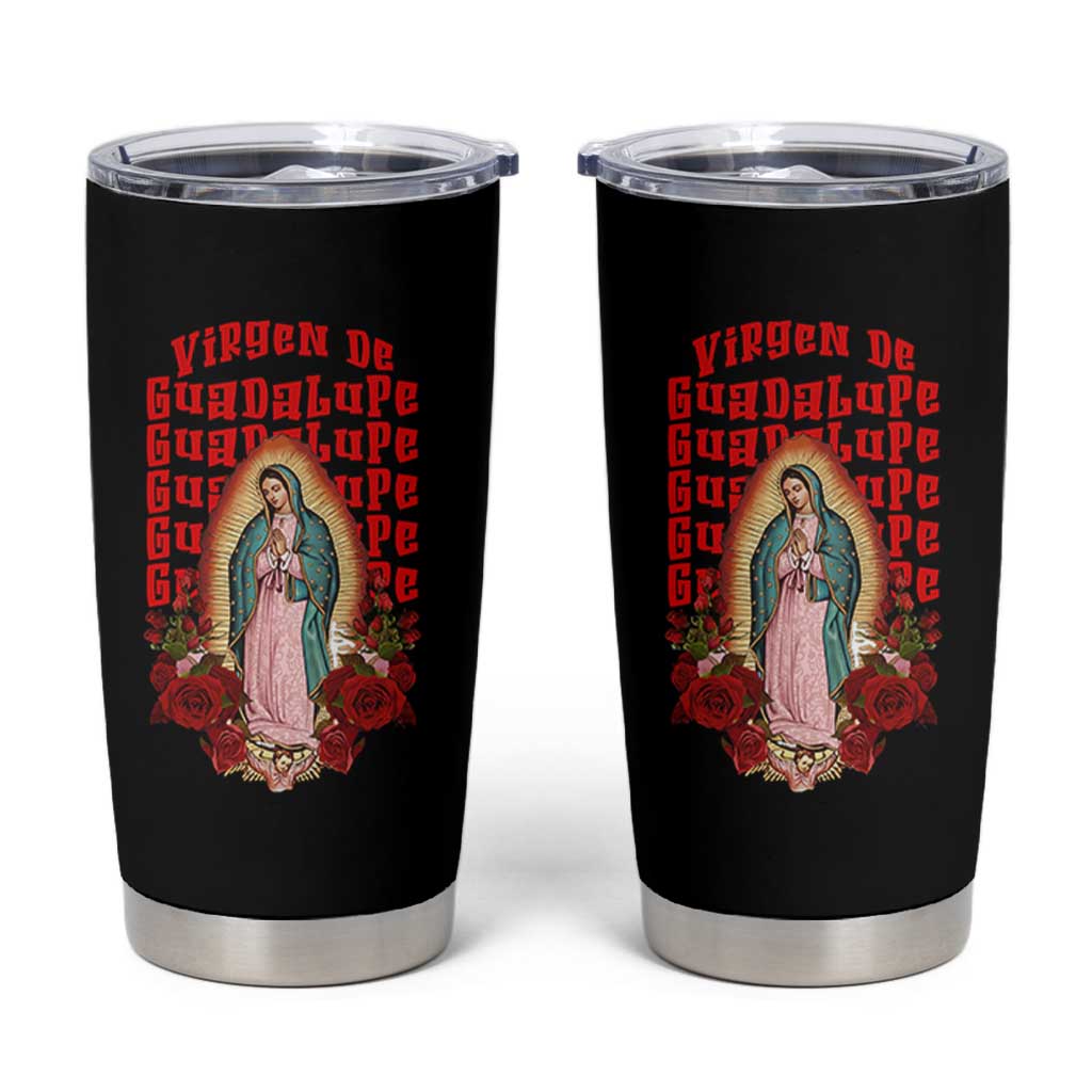 Our Lady of Guadalupe Tumbler Cup Saint Virgin Mary Mexican - Wonder Print Shop