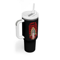 Our Lady of Guadalupe Tumbler With Handle Saint Virgin Mary Mexican - Wonder Print Shop