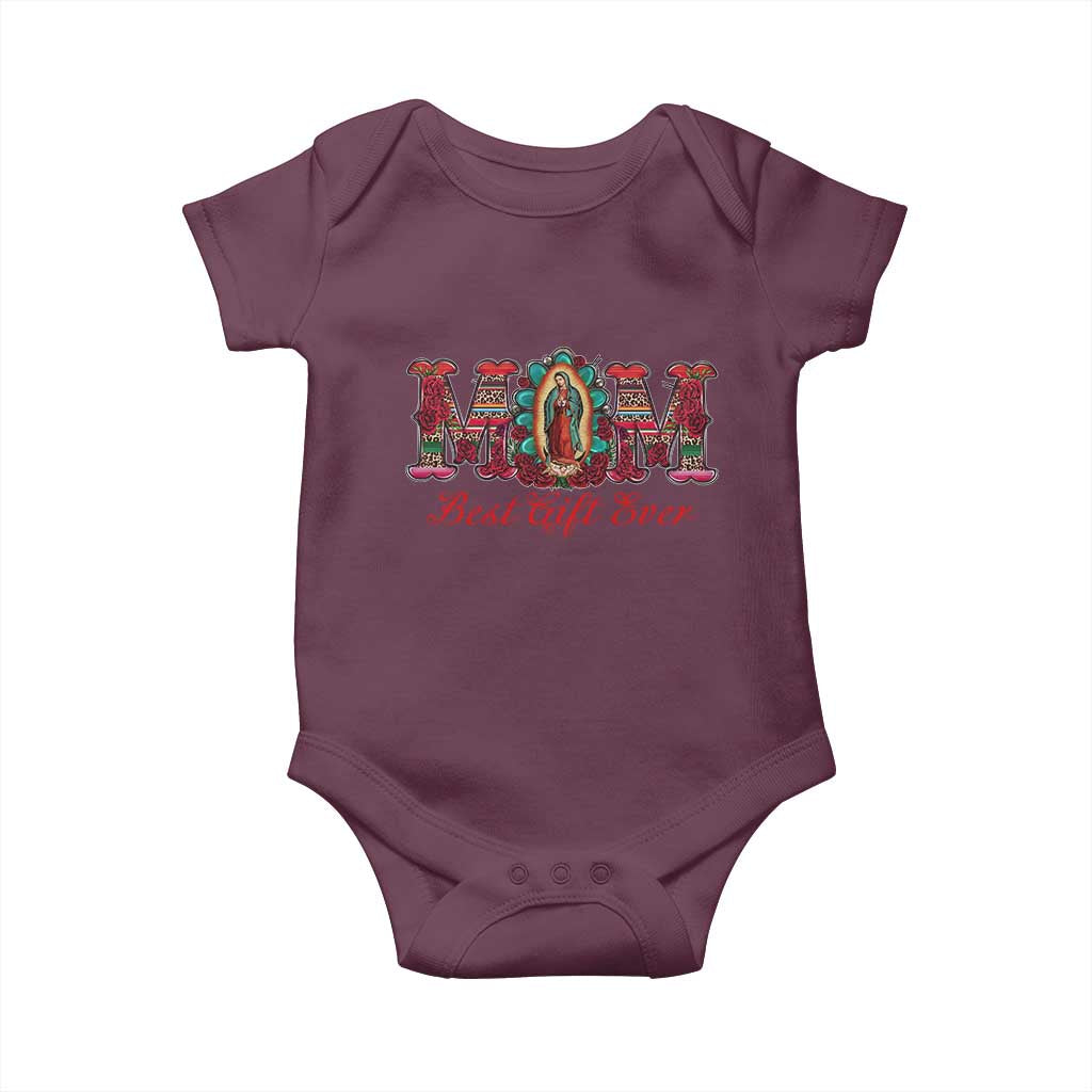 Our Lady of Guadalupe Baby Onesie Virgin Mary Christian - Wonder Print Shop