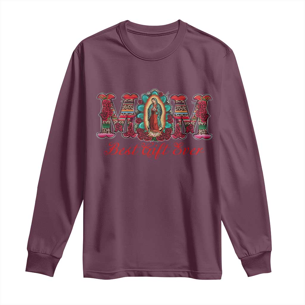 Our Lady of Guadalupe Long Sleeve Shirt Virgin Mary Christian - Wonder Print Shop