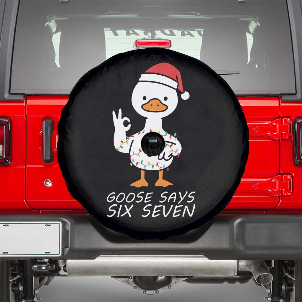 67 Six Seven Silly Goose Christmas Meme Spare Tire Cover - Wonder Print Shop