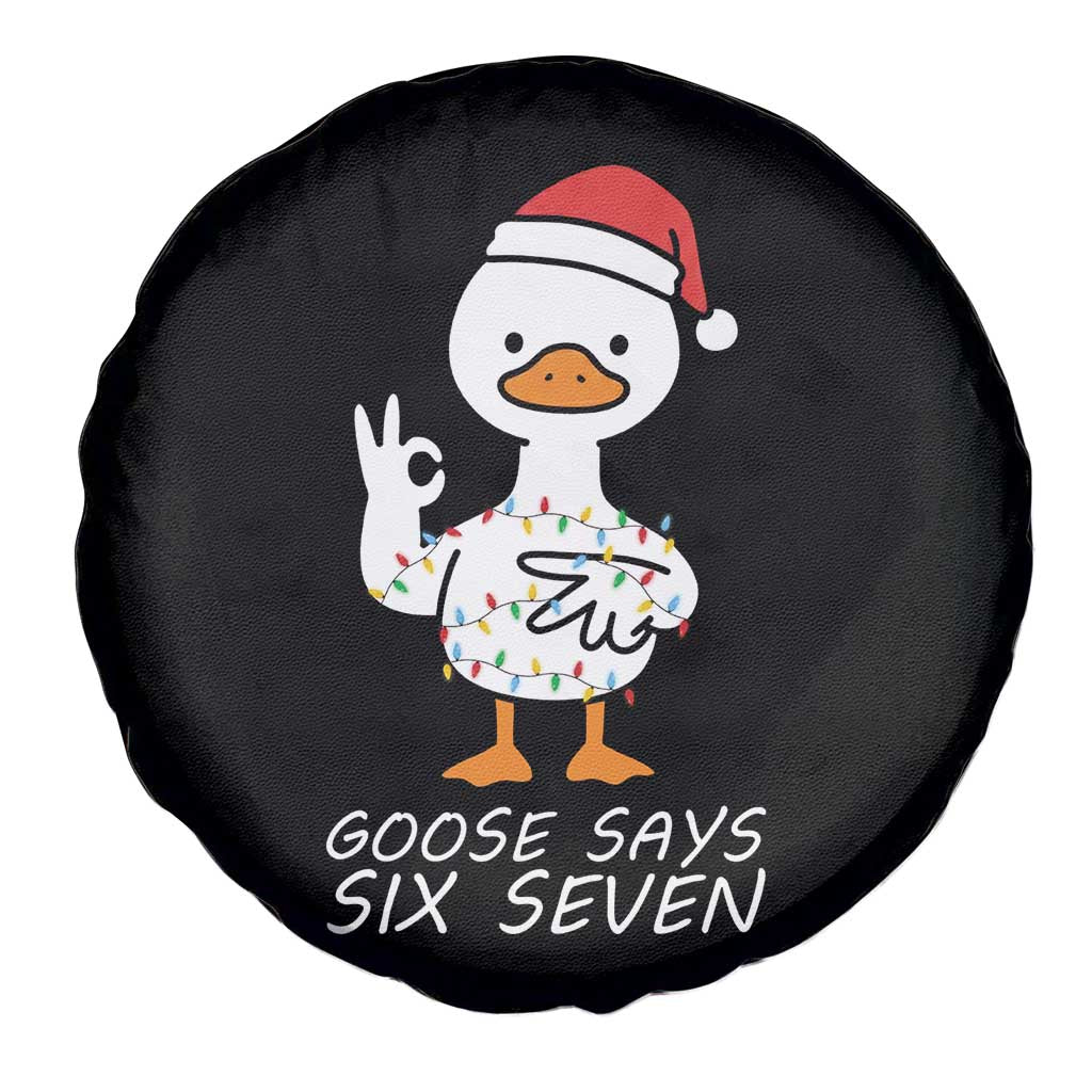 67 Six Seven Silly Goose Christmas Meme Spare Tire Cover - Wonder Print Shop