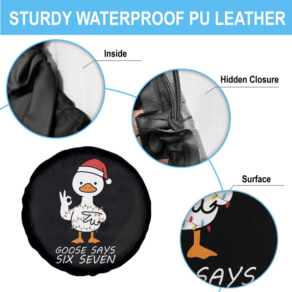 67 Six Seven Silly Goose Christmas Meme Spare Tire Cover - Wonder Print Shop