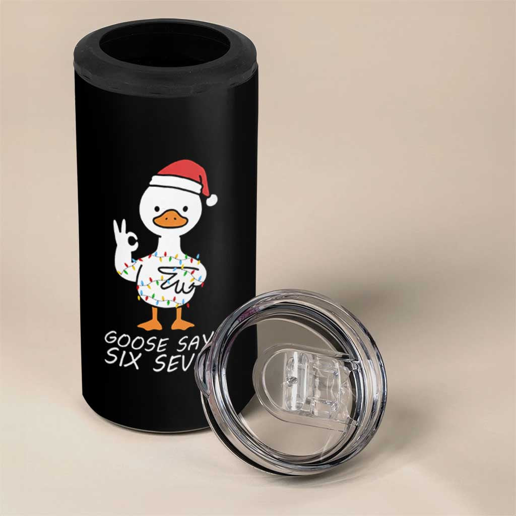 67 Six Seven Silly Goose Christmas Meme 4 in 1 Can Cooler Tumbler - Wonder Print Shop
