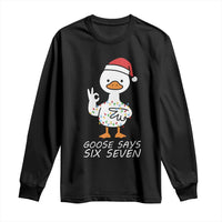 67 Six Seven Silly Goose Christmas Meme Long Sleeve Shirt - Wonder Print Shop
