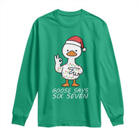 67 Six Seven Silly Goose Christmas Meme Long Sleeve Shirt - Wonder Print Shop