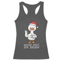 67 Six Seven Silly Goose Christmas Meme Racerback Tank Top - Wonder Print Shop