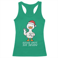 67 Six Seven Silly Goose Christmas Meme Racerback Tank Top - Wonder Print Shop