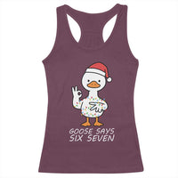 67 Six Seven Silly Goose Christmas Meme Racerback Tank Top - Wonder Print Shop