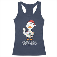 67 Six Seven Silly Goose Christmas Meme Racerback Tank Top - Wonder Print Shop