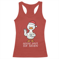 67 Six Seven Silly Goose Christmas Meme Racerback Tank Top - Wonder Print Shop
