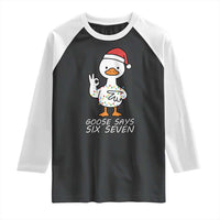 67 Six Seven Silly Goose Christmas Meme Raglan Shirt - Wonder Print Shop