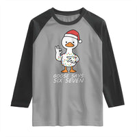 67 Six Seven Silly Goose Christmas Meme Raglan Shirt - Wonder Print Shop