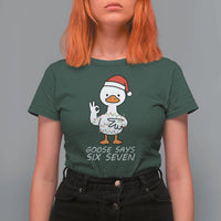 67 Six Seven Silly Goose Christmas Meme T Shirt For Women - Wonder Print Shop