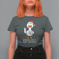 67 Six Seven Silly Goose Christmas Meme T Shirt For Women - Wonder Print Shop
