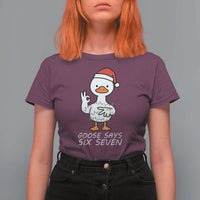 67 Six Seven Silly Goose Christmas Meme T Shirt For Women - Wonder Print Shop