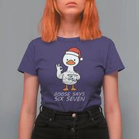 67 Six Seven Silly Goose Christmas Meme T Shirt For Women - Wonder Print Shop