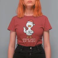 67 Six Seven Silly Goose Christmas Meme T Shirt For Women - Wonder Print Shop