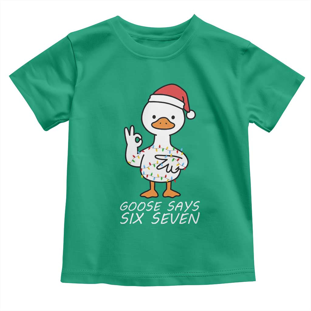 67 Six Seven Silly Goose Christmas Meme Toddler T Shirt - Wonder Print Shop