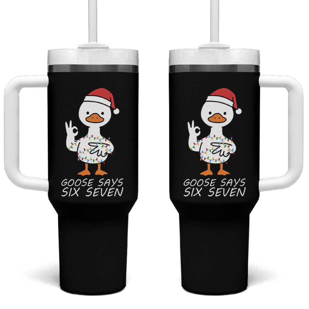 67 Six Seven Silly Goose Christmas Meme Tumbler With Handle - Wonder Print Shop
