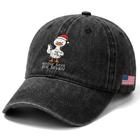 67 Six Seven Silly Goose Christmas Meme Washed Cotton Baseball Cap