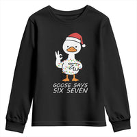 67 Six Seven Silly Goose Christmas Meme Youth Sweatshirt - Wonder Print Shop