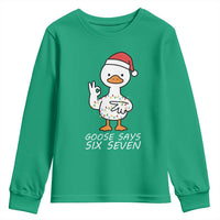 67 Six Seven Silly Goose Christmas Meme Youth Sweatshirt - Wonder Print Shop