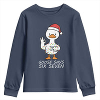 67 Six Seven Silly Goose Christmas Meme Youth Sweatshirt - Wonder Print Shop