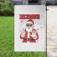 December 25 Garden Flag Funny Santa Says Christmas - Wonder Print Shop