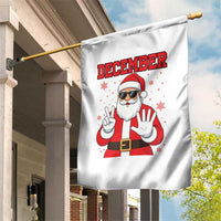 December 25 Garden Flag Funny Santa Says Christmas - Wonder Print Shop