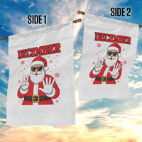 December 25 Garden Flag Funny Santa Says Christmas - Wonder Print Shop