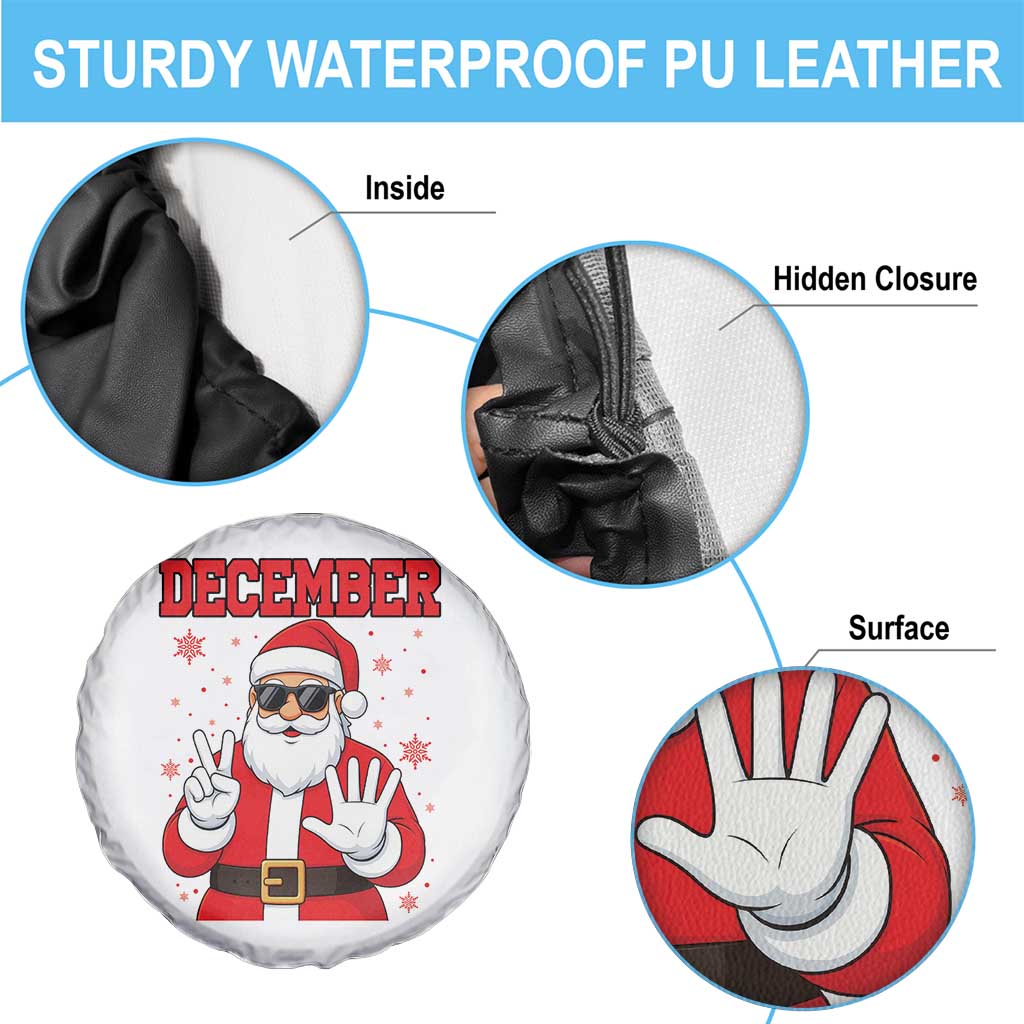 December 25 Spare Tire Cover Funny Santa Says Christmas - Wonder Print Shop
