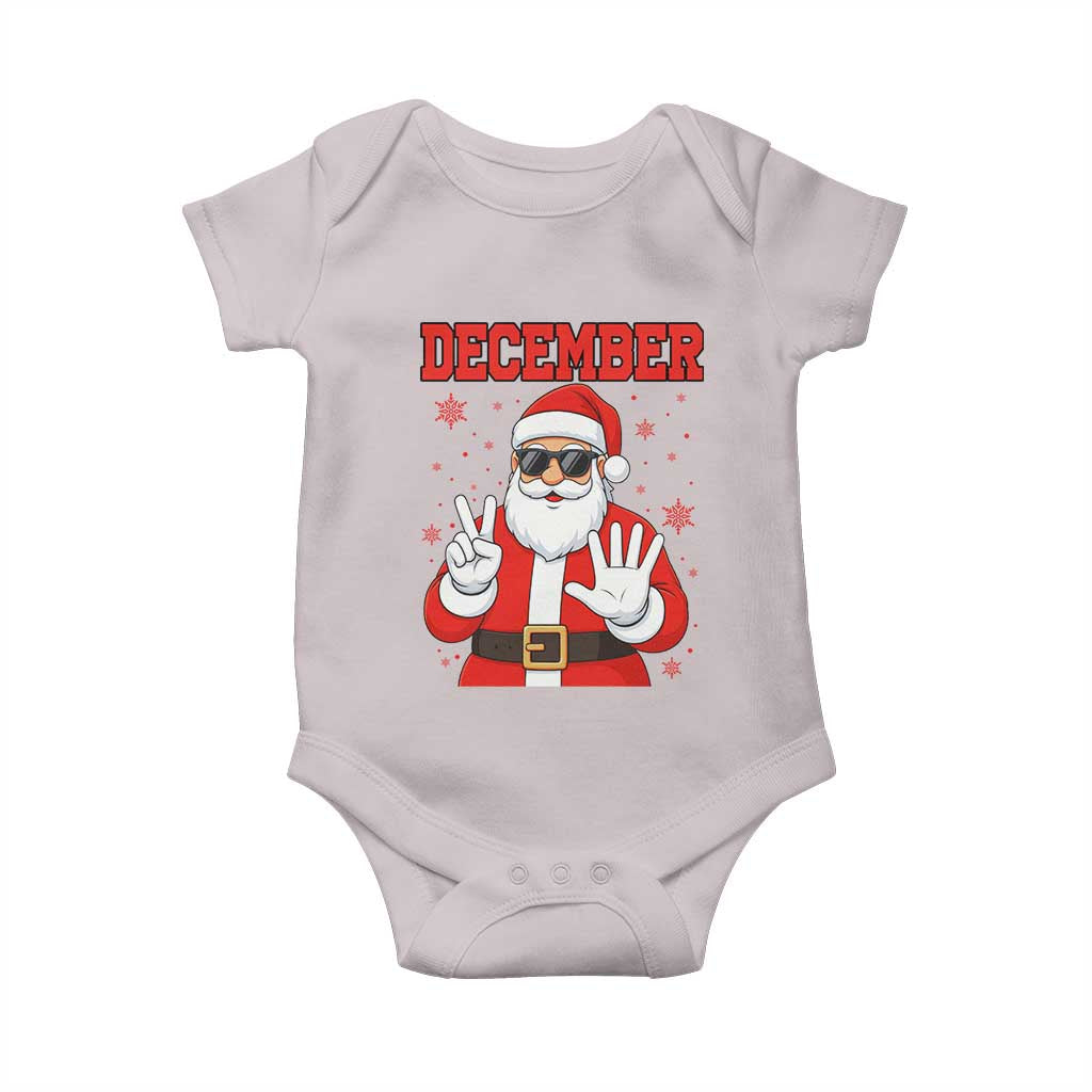 December 25 Baby Onesie Funny Santa Says Christmas - Wonder Print Shop