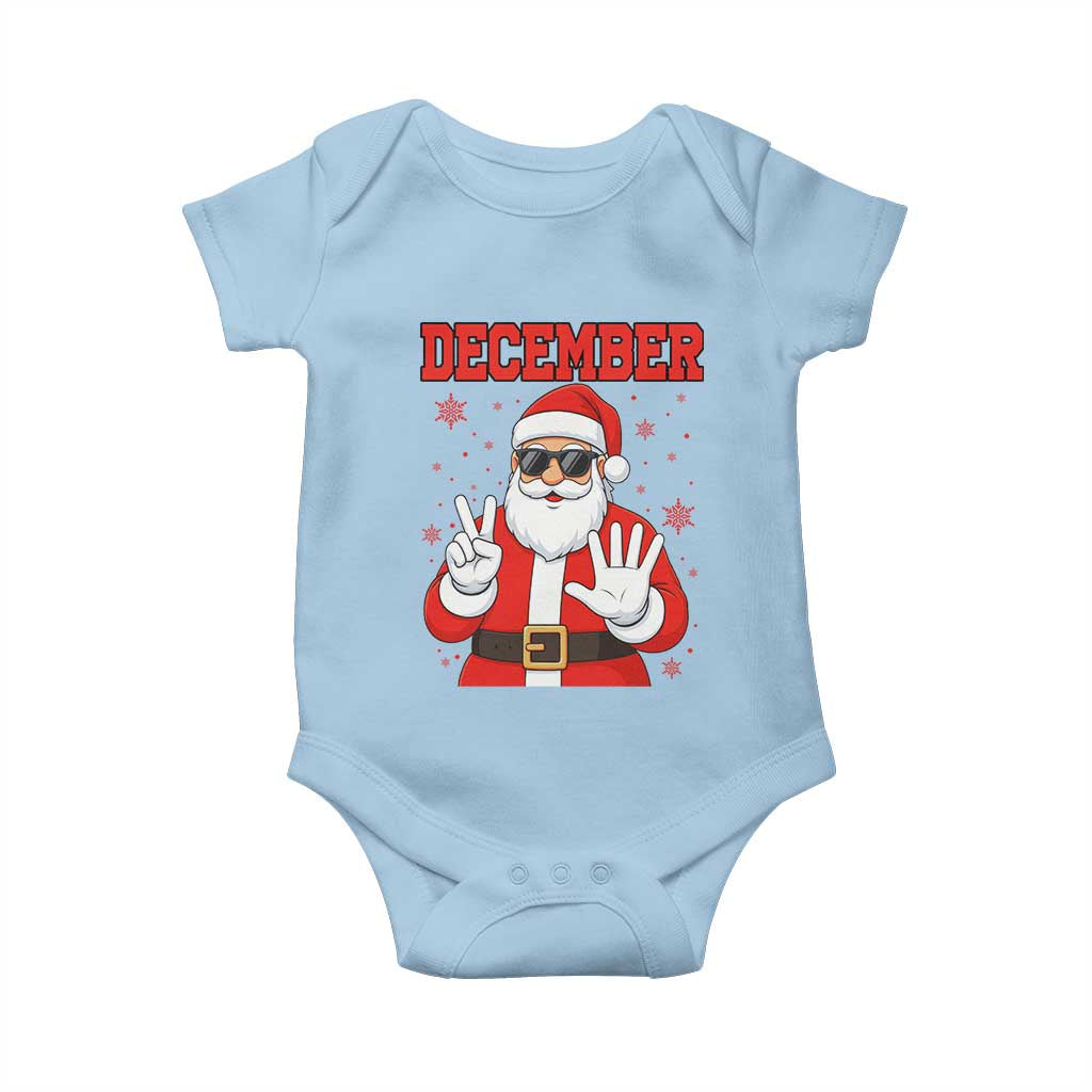 December 25 Baby Onesie Funny Santa Says Christmas - Wonder Print Shop